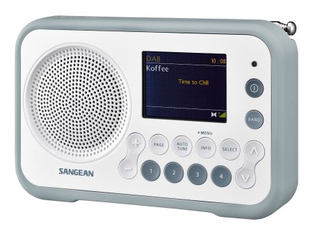 DAB radio Sangean DPR76 Hvit/gråblå Traveller 760