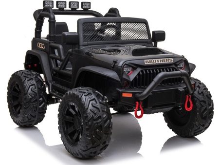 Jeep Wrangler XL 4x4 12V/14Ah servostyring elektrisk bil for to barn